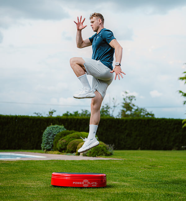 Person exercising outdoors