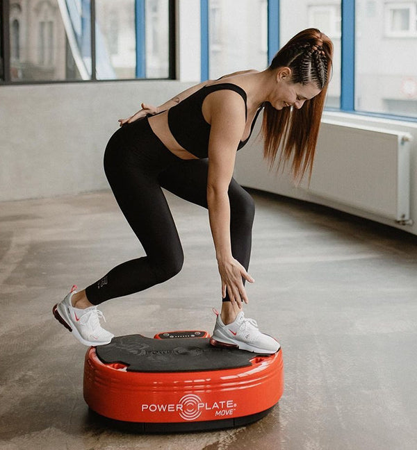 Woman stretching on Power Plate